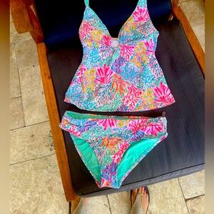 Lilly Pulitzer,size 8,Brenta,Tankini,both top and bottom